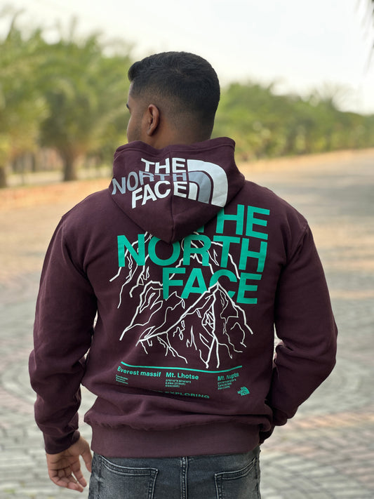 North face hoodi with snap button