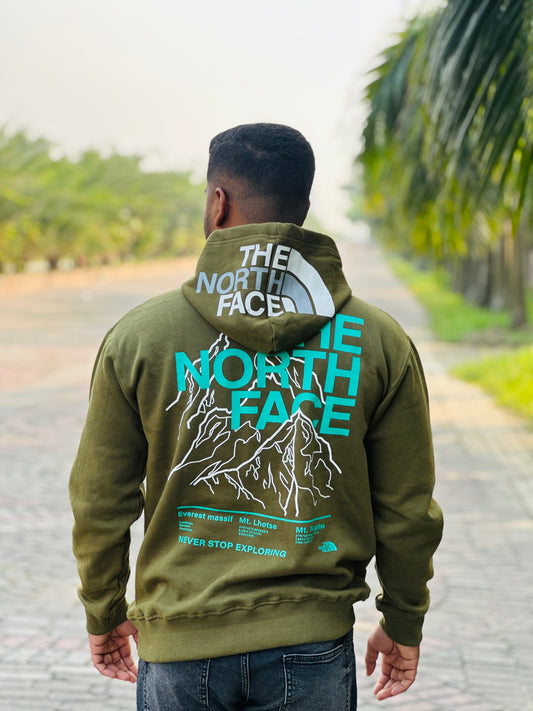 North face hoodi with snap button