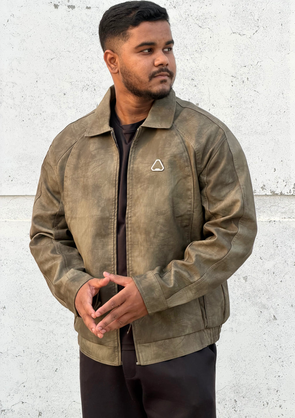 China imported leather Jacket