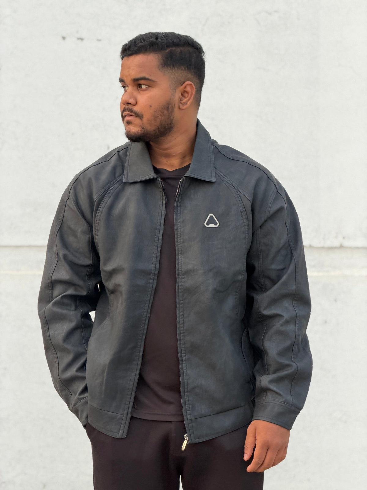 China imported lather Jacket
