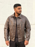 China imported leather Jacket
