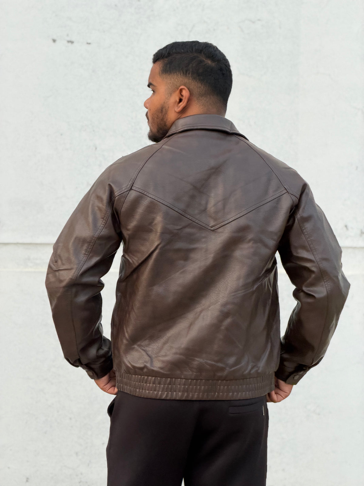 China imported leather Jacket
