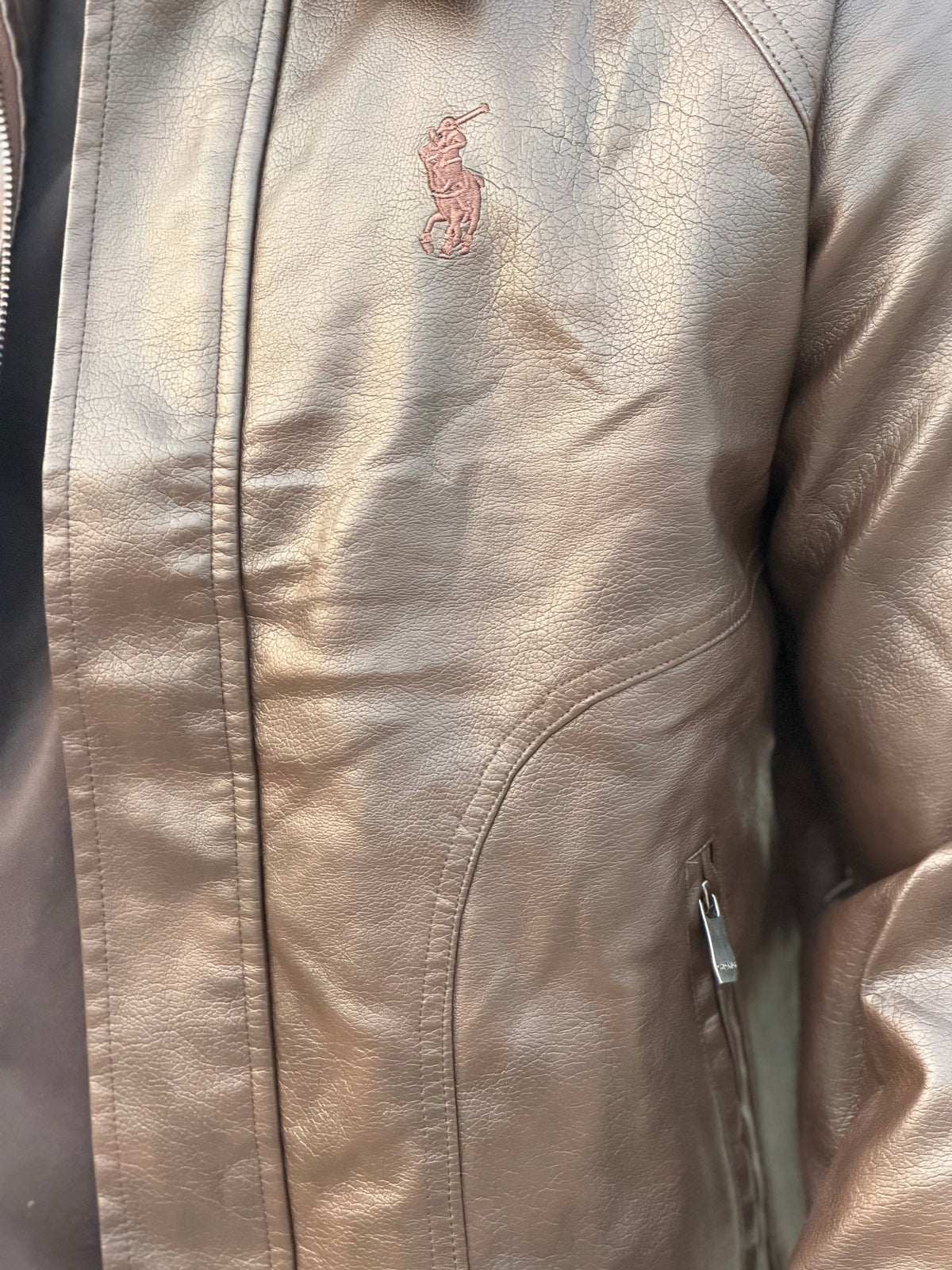 China imported leather Jacket