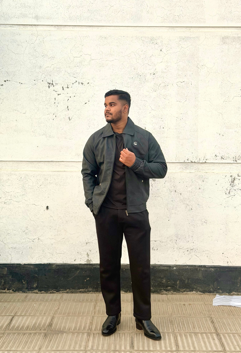 China imported lather Jacket