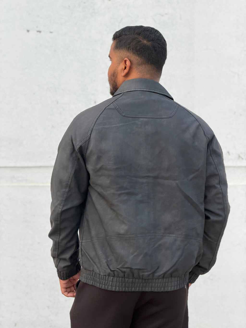 China imported lather Jacket