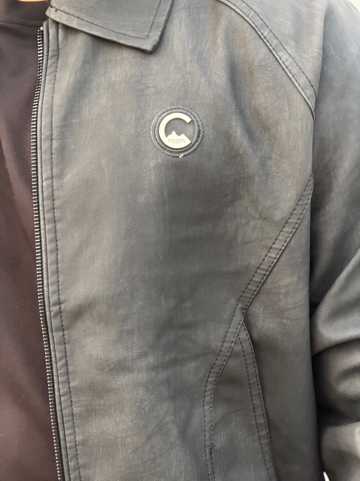 China imported lather Jacket