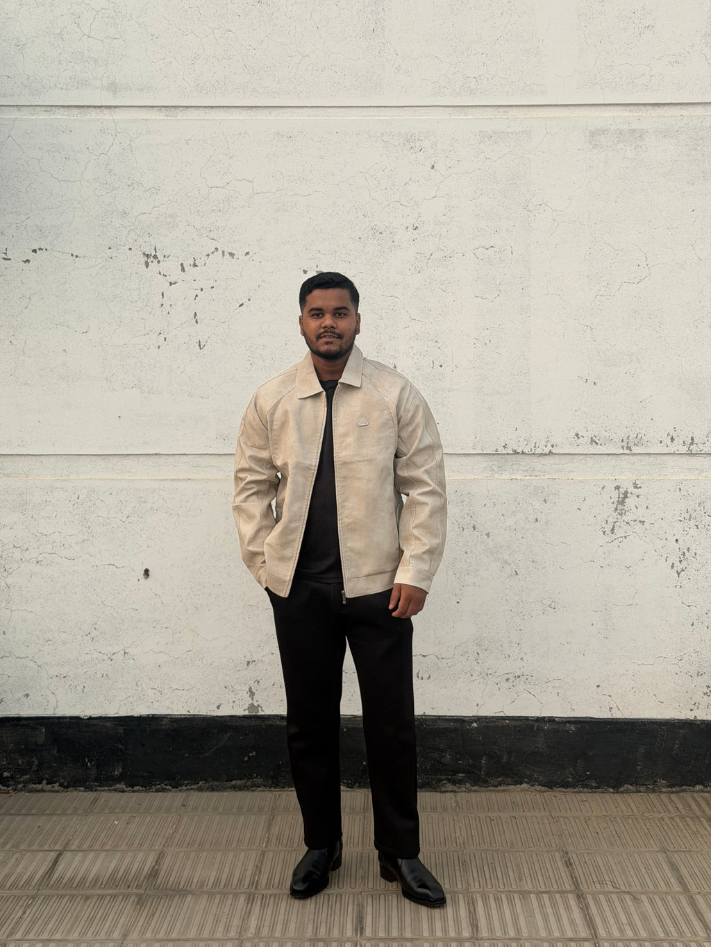 China imported leather Jacket