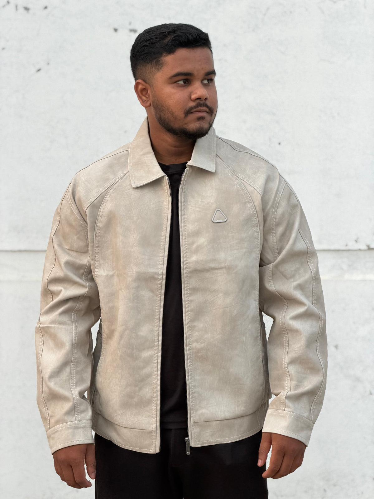 China imported leather Jacket