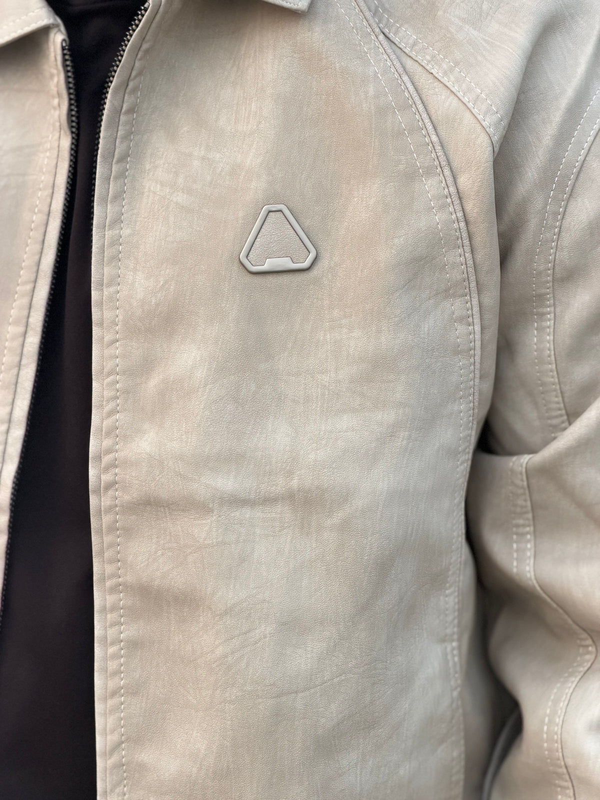 China imported leather Jacket