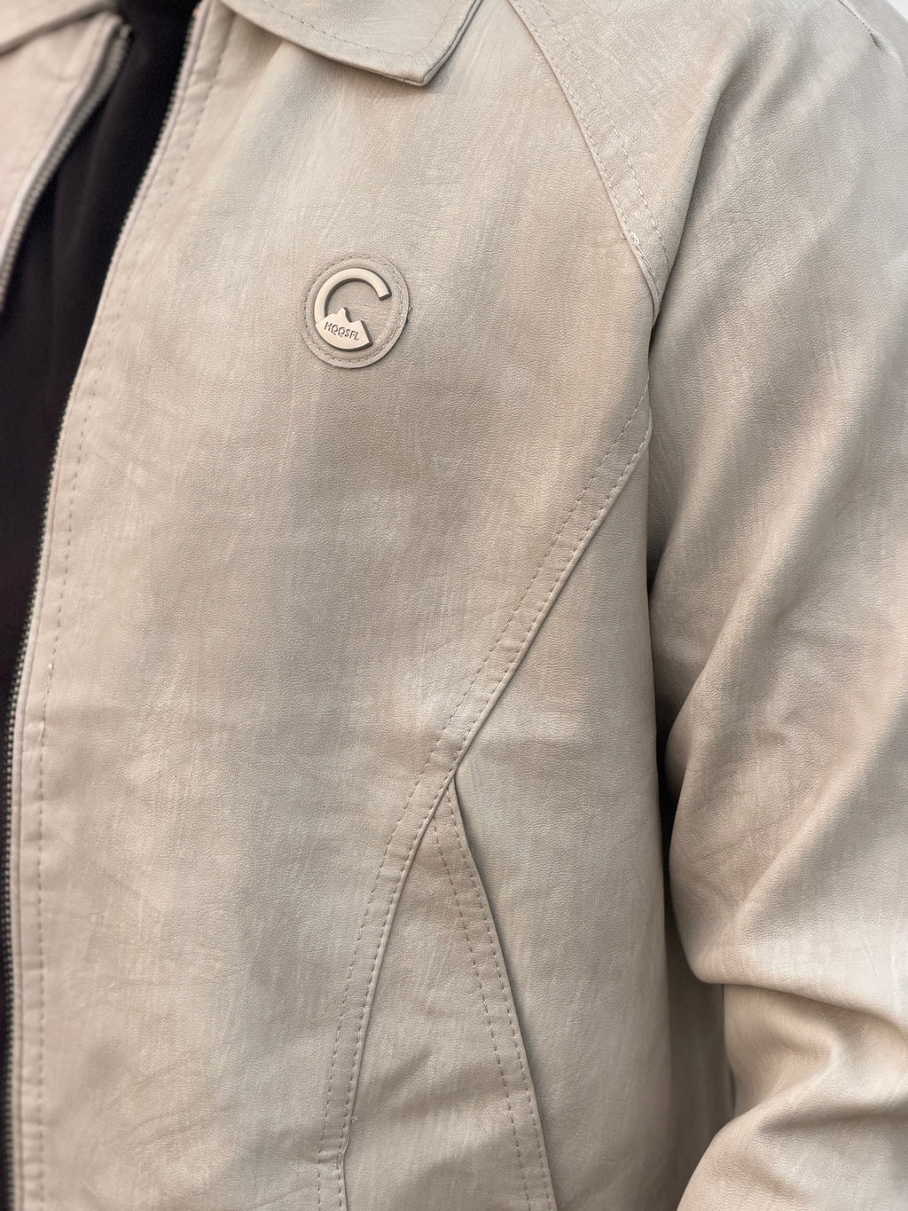 China imported lather Jacket