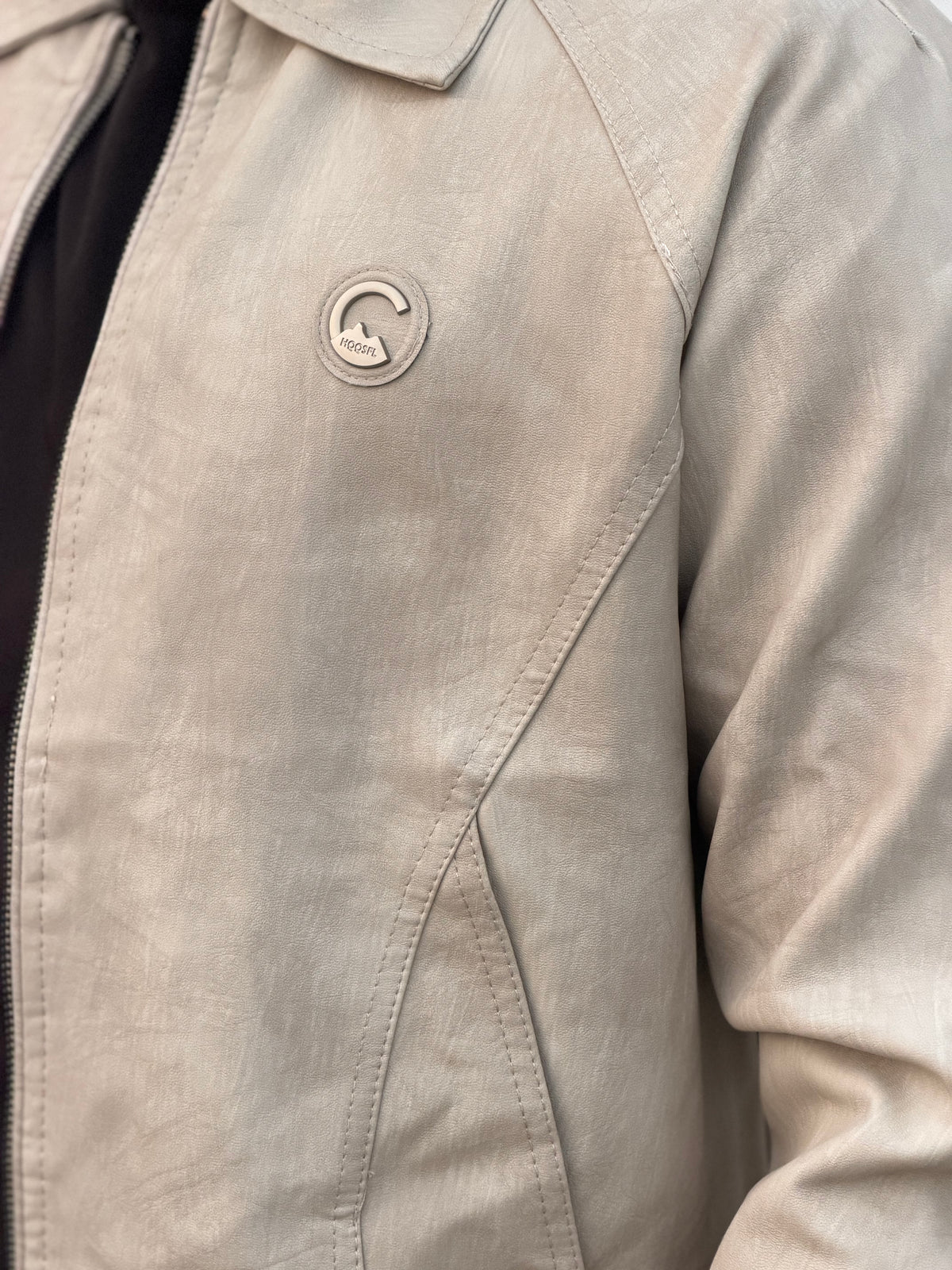 China imported lather Jacket