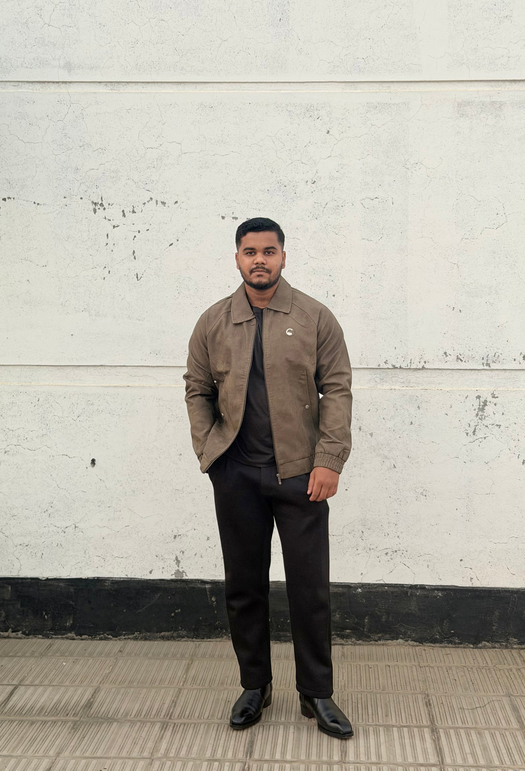 China imported lather Jacket