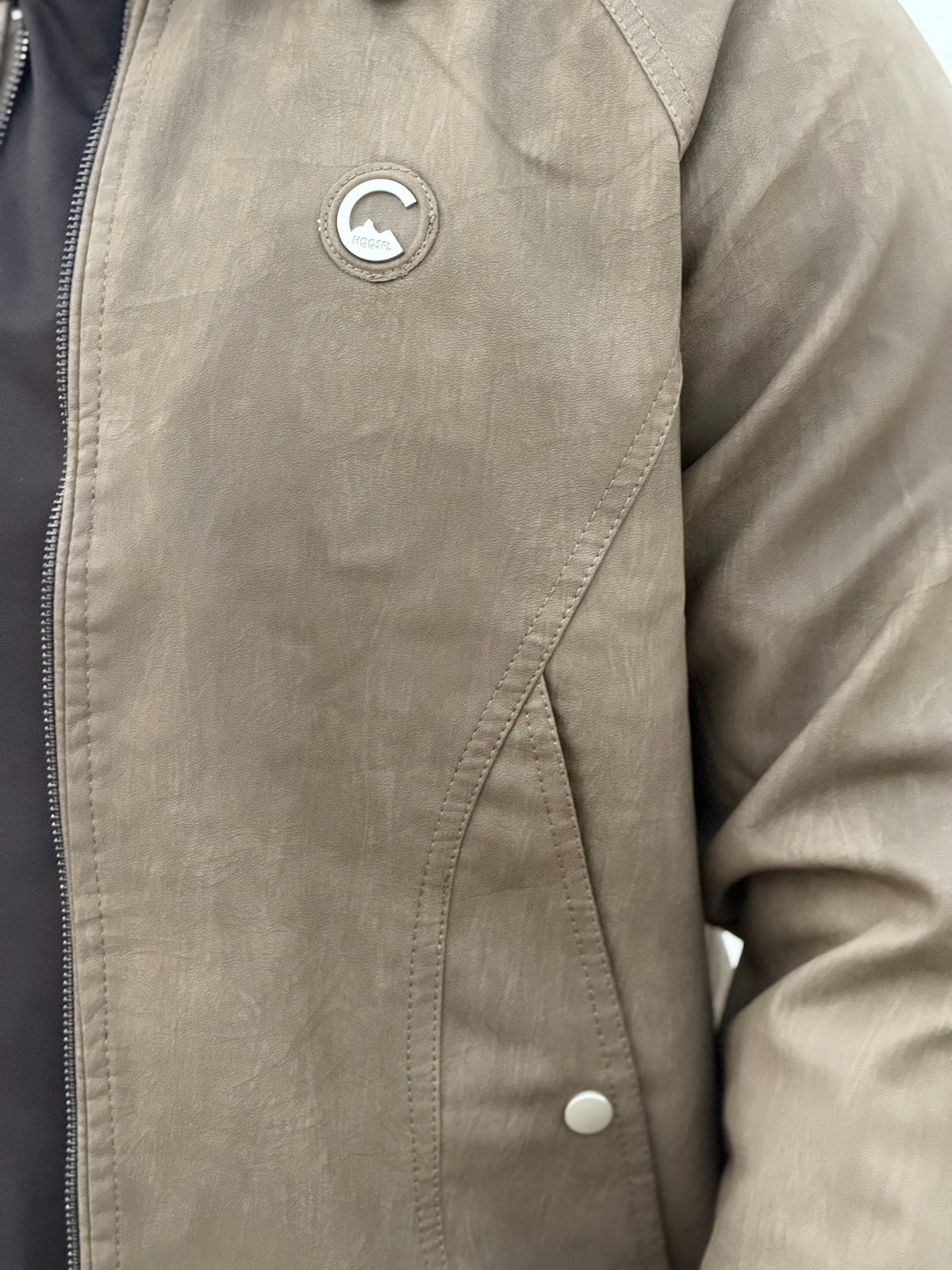 China imported lather Jacket