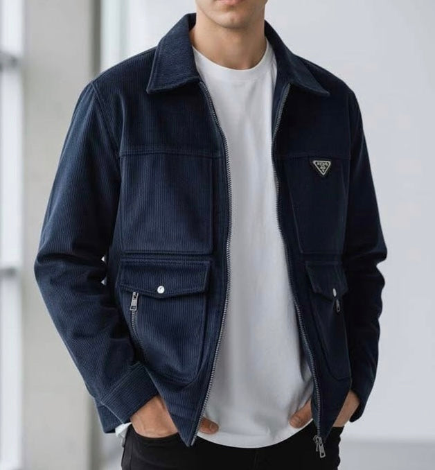 Prada Corduroy Blouson Jacket