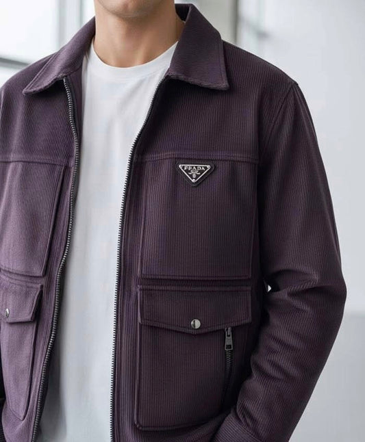 Prada Corduroy Blouson Jacket