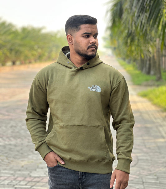 North face hoodi with snap button