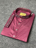 Karuchupi Panjabi ( Maroon color )