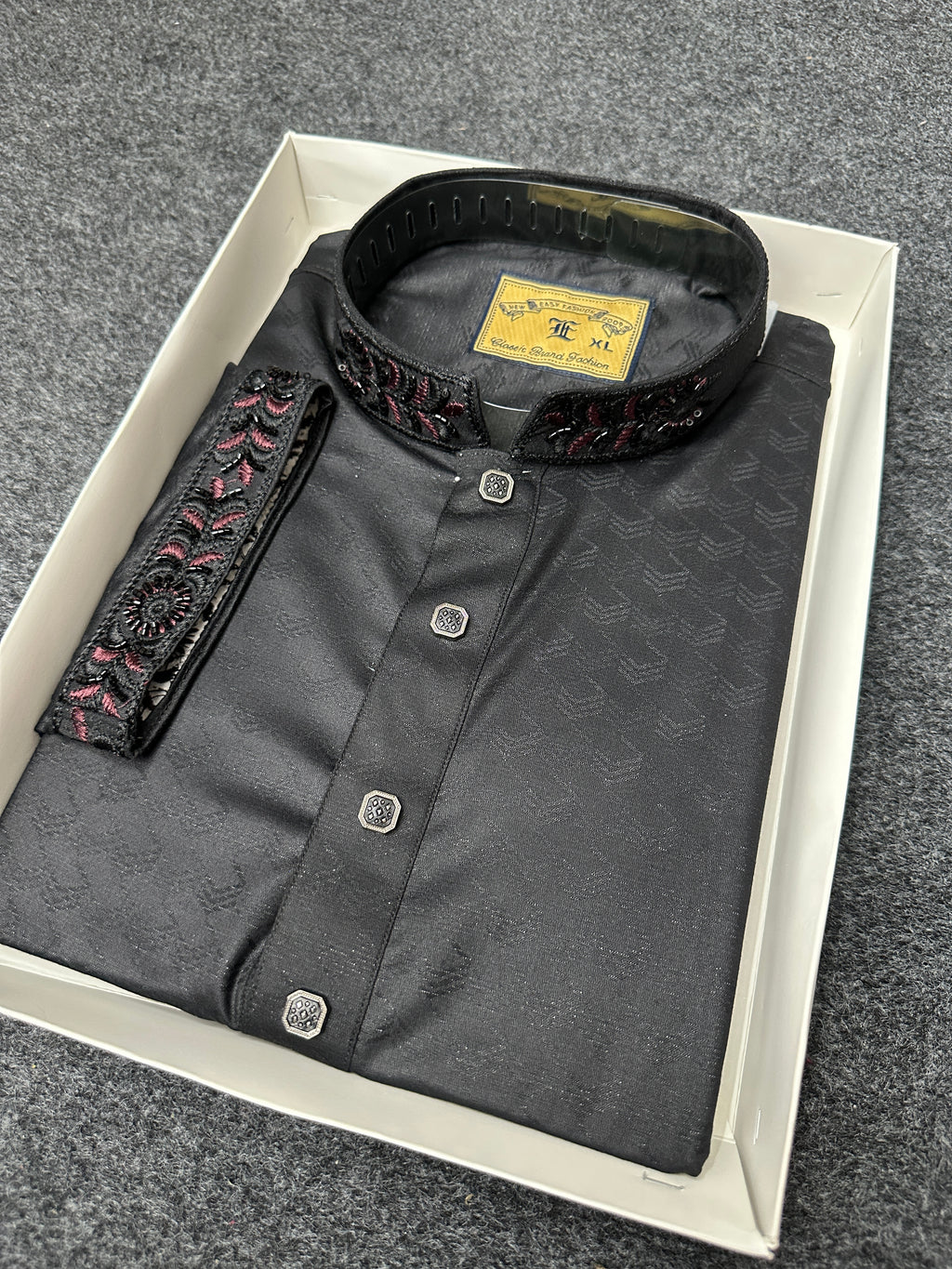 Karuchupi Panjabi ( Black color )