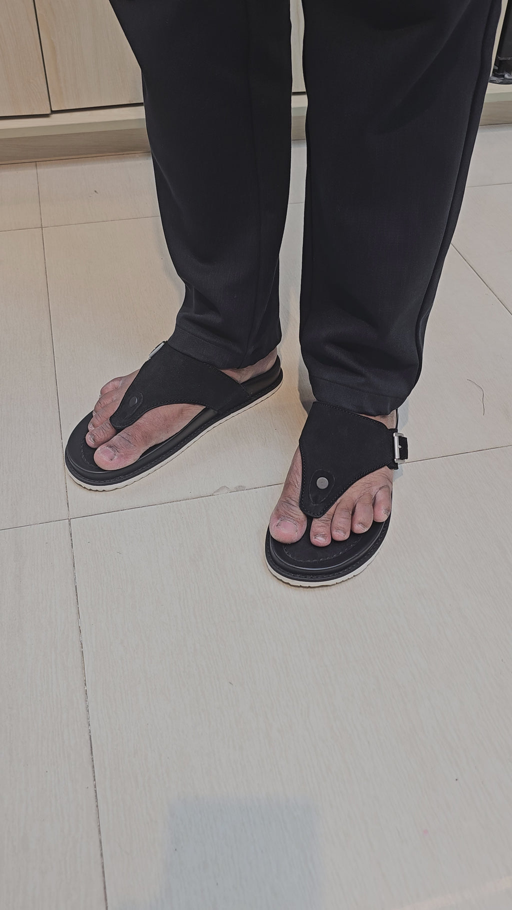 Premium suede leather sandal