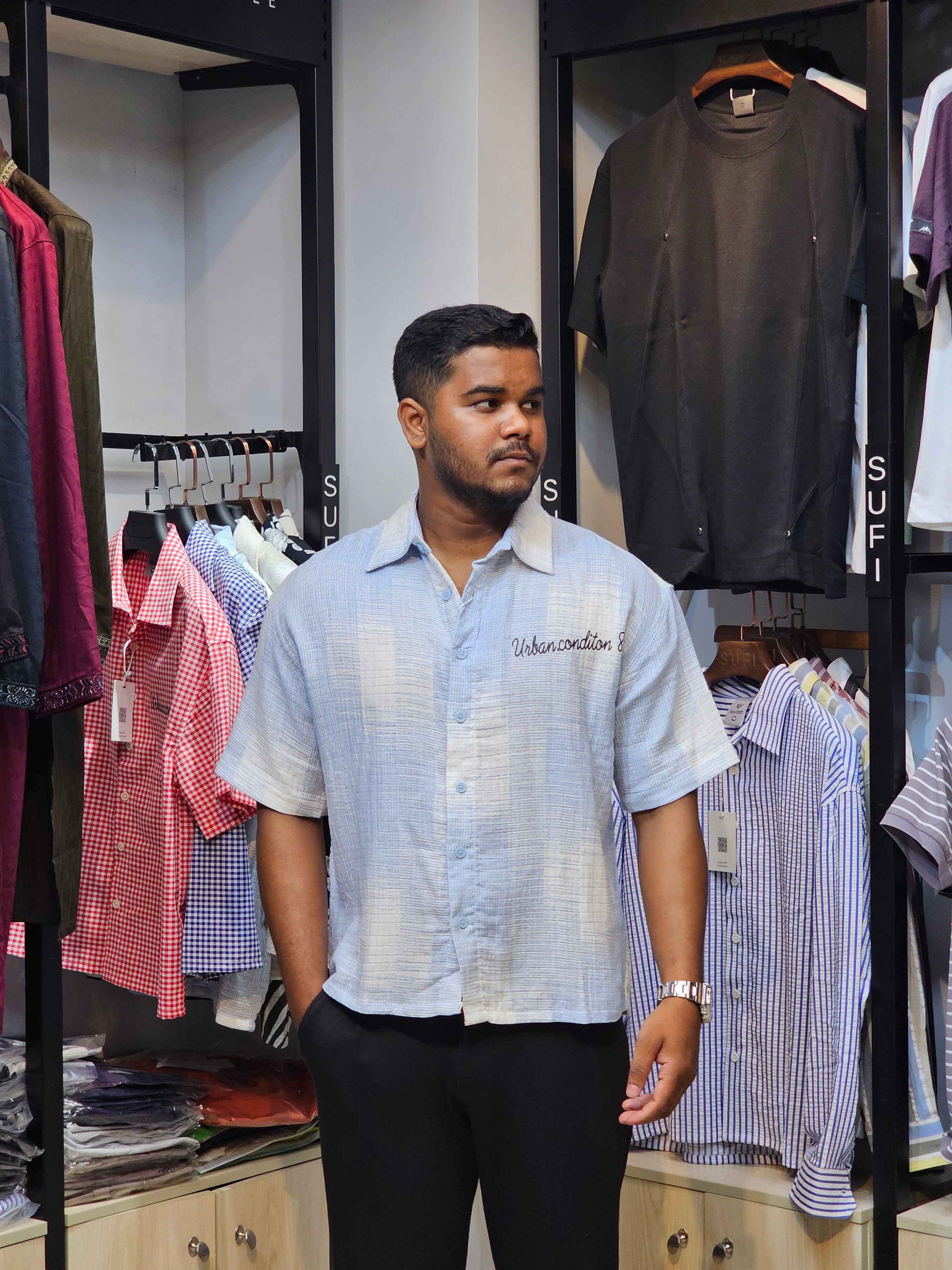Boxy Fit Half Shirt