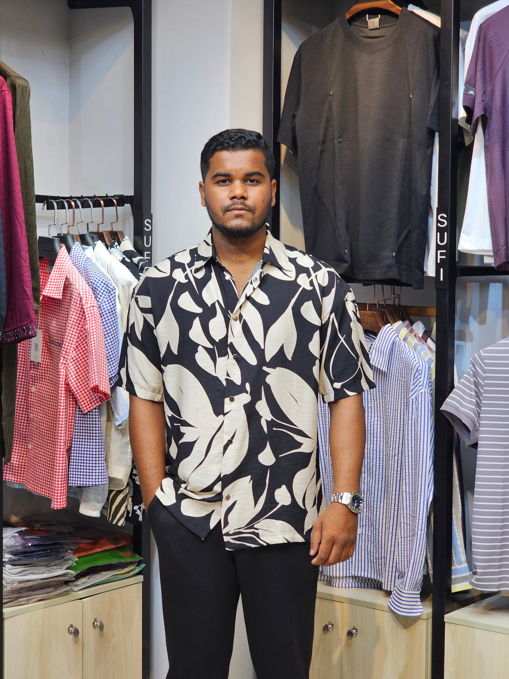 Boxy Fit Half Shirt