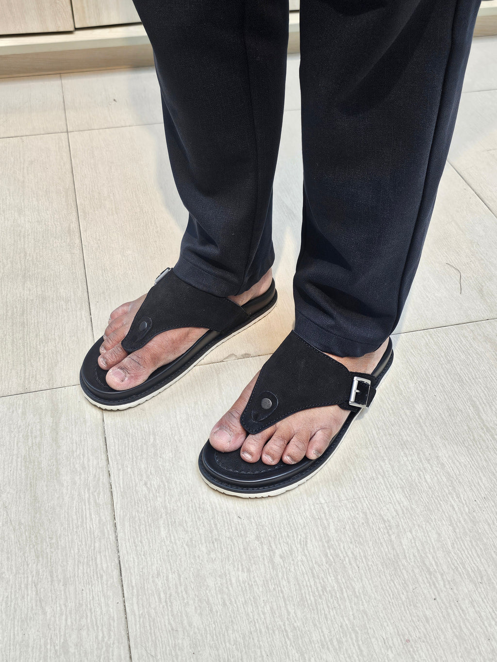 Premium suede leather sandal