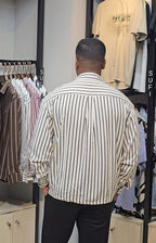 Linen fabric box shirt