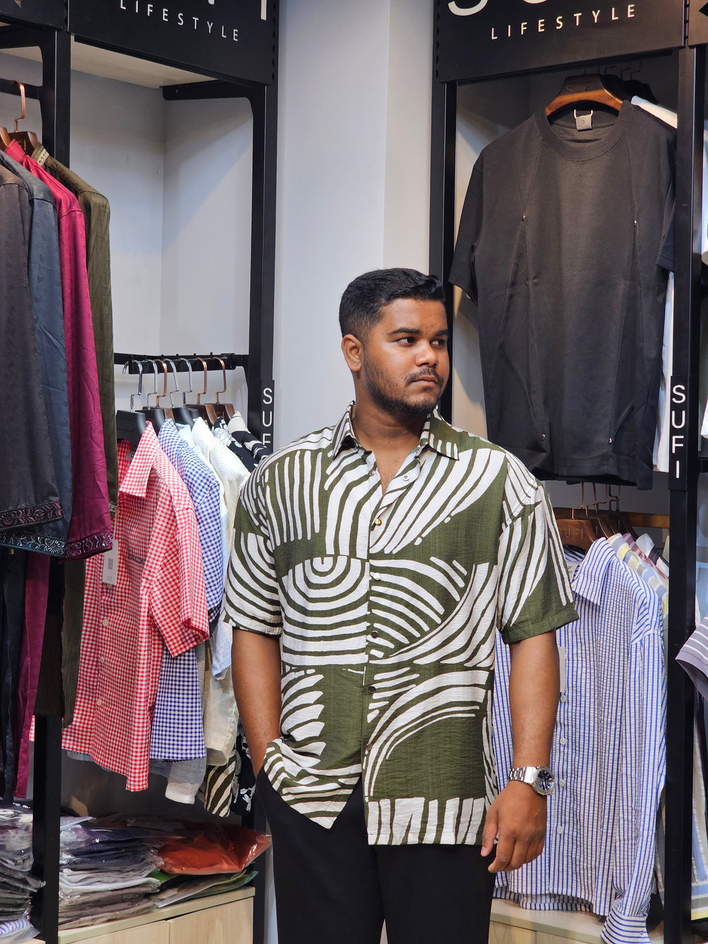 Boxy Fit Half Shirt