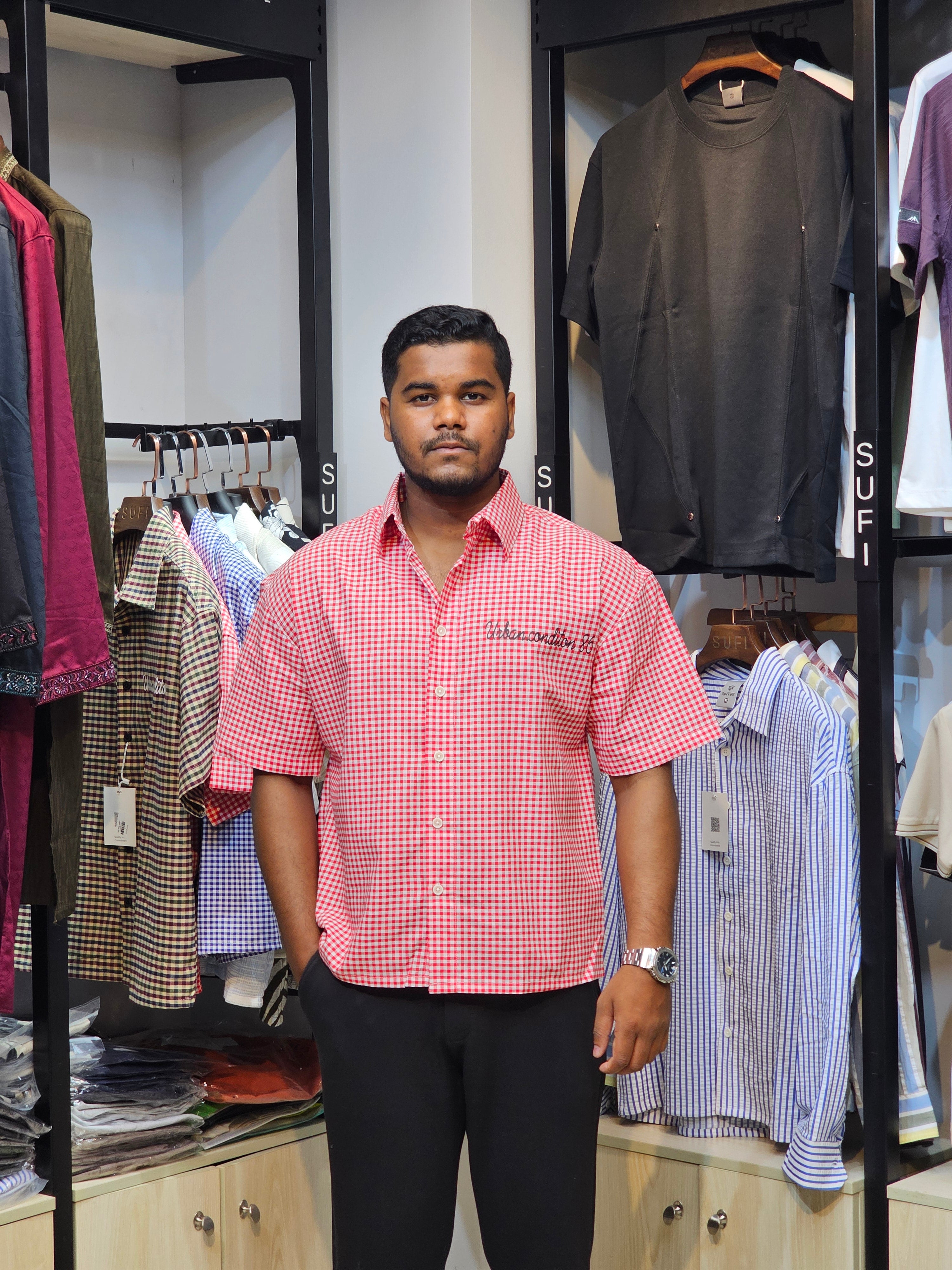 Boxy Fit Half Shirt
