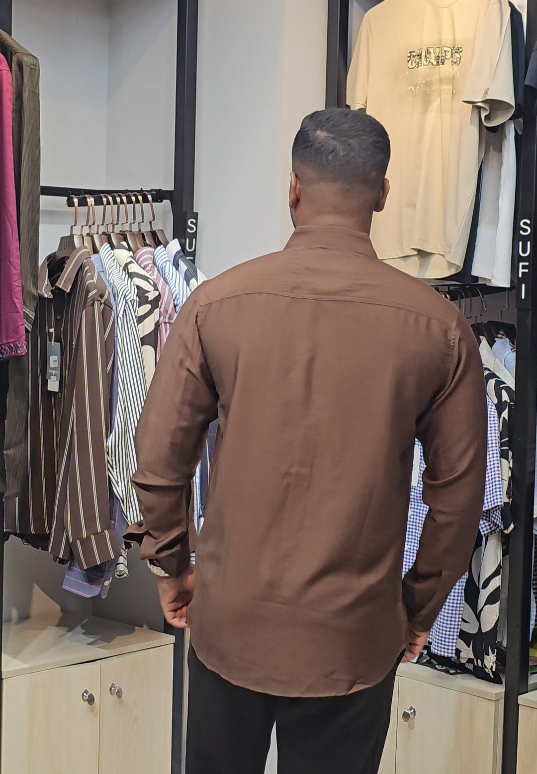 Casual Long Sleeve Rayon Linen Blend Shirt
