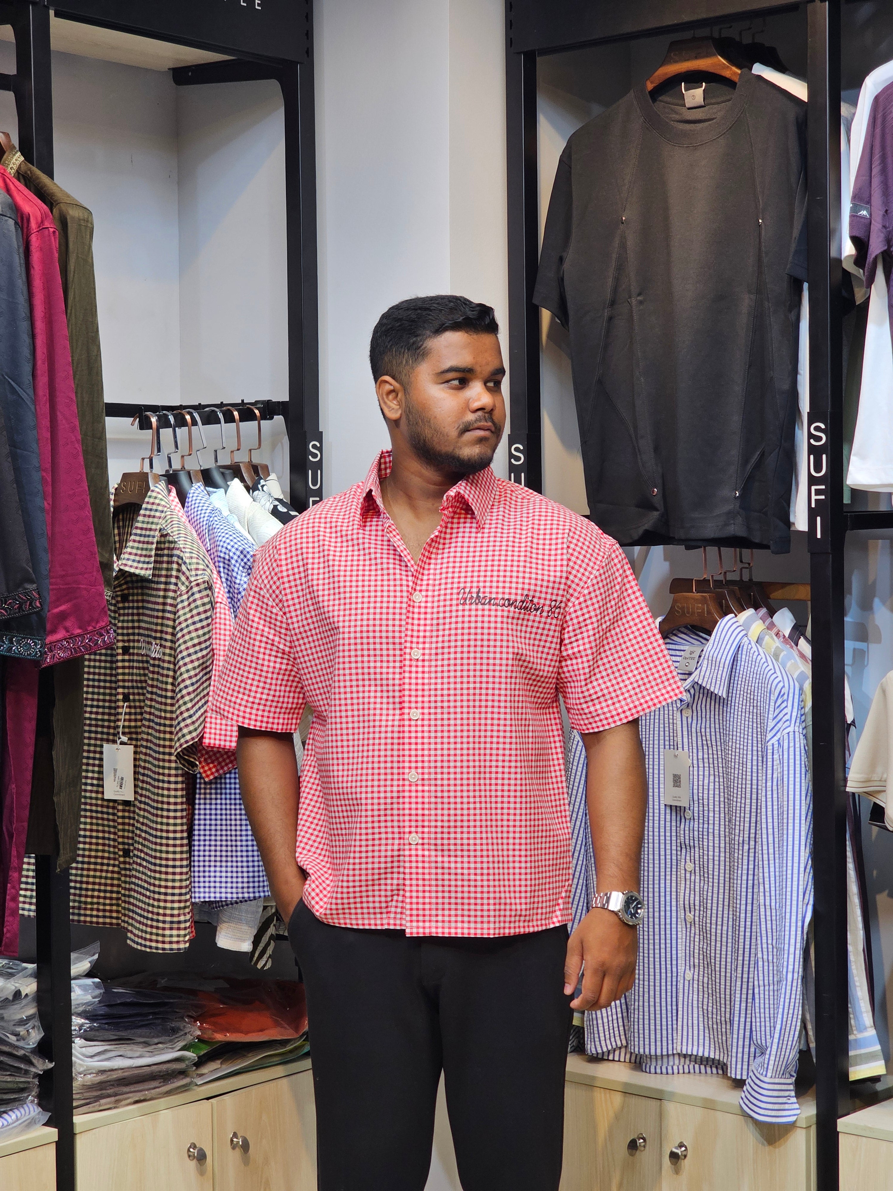 Boxy Fit Half Shirt