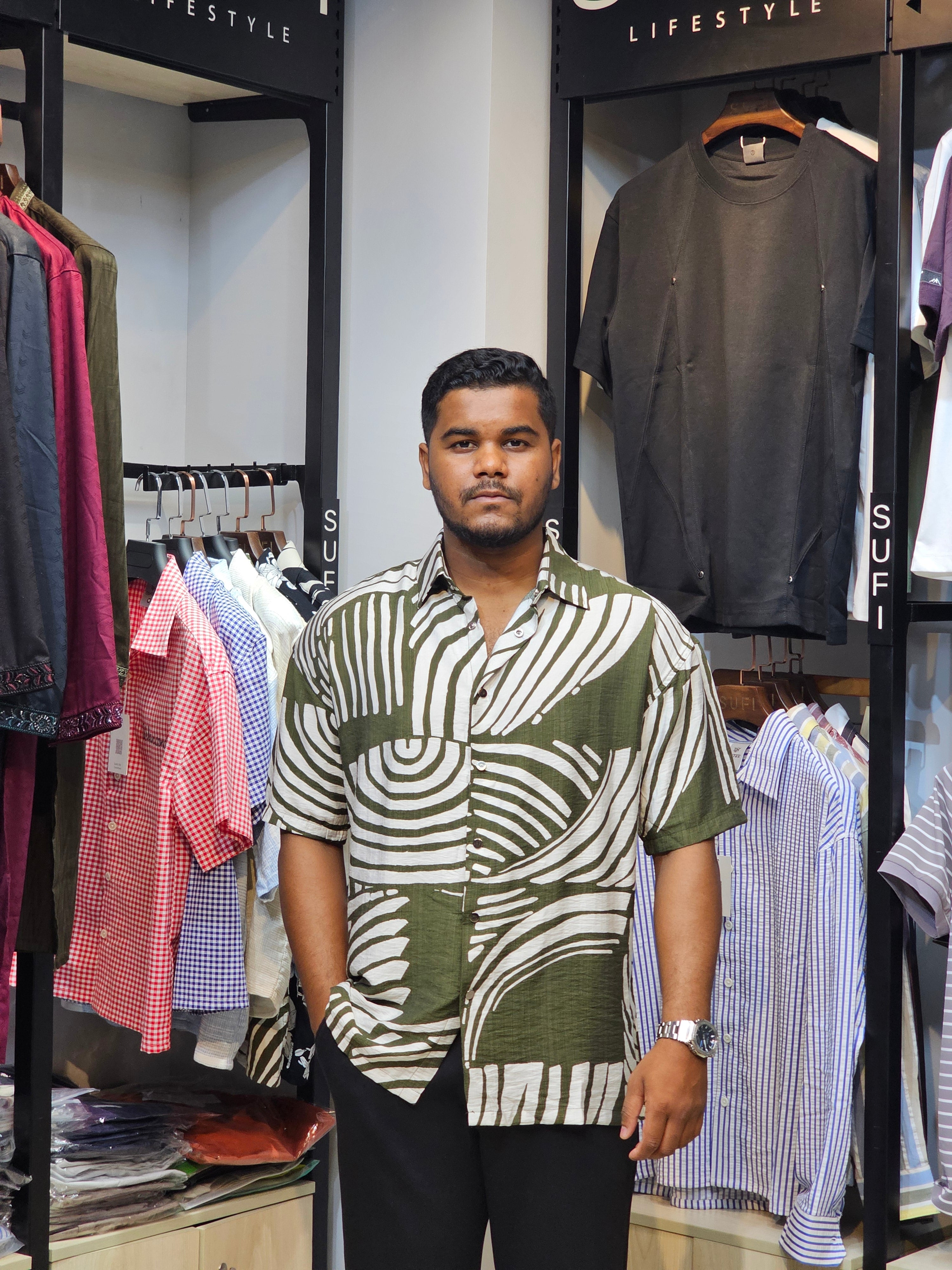 Boxy Fit Half Shirt