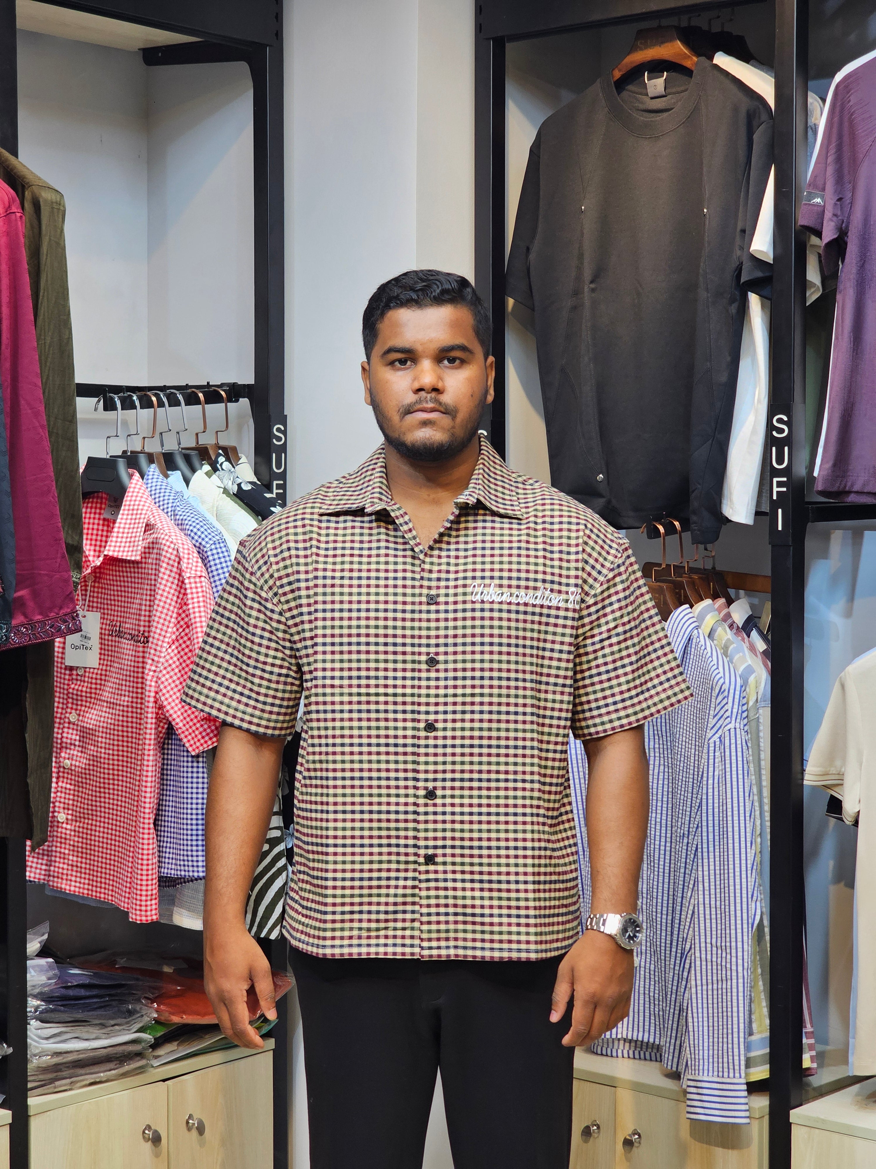 Boxy Fit Half Shirt